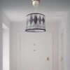 Lamp shade in batik Garis
