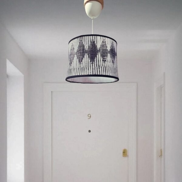 Lamp shade in batik Garis