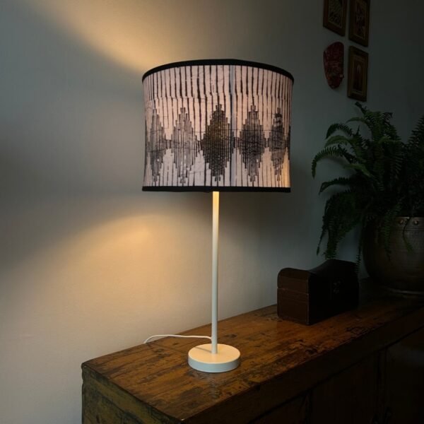 Lamp shade in batik Garis