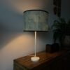 Batik Shades – Rimbun light on-min Lamp shade in batik Rimbun