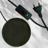 Eka table lamp-foam base, switch and EU 2 pin plug-min Eka lamp in batik Rona